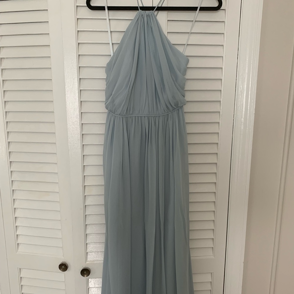 Jill Jill Stuart Sz 2 midi chiffon high neck dress